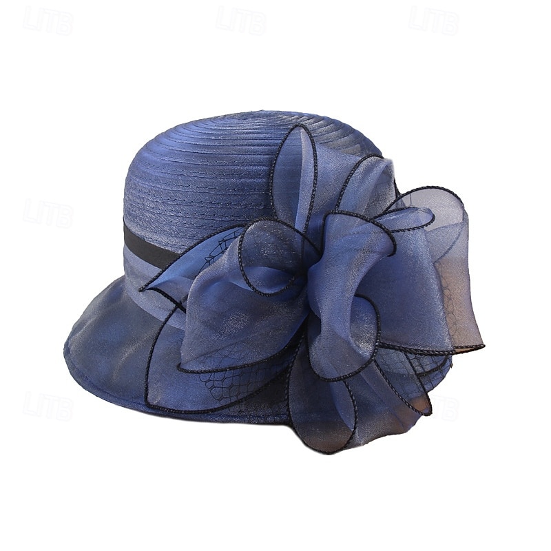 Hat for Women Organza Tea Party Hat Church Fascinator Church Hat SunHat Drop Shipping2