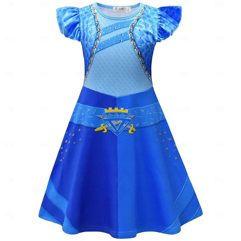 Descendants The Rise of Red Kids Chloe Dress Costume Cosplay Movie Cosplay for Girls' Kid's Carnival Masquerade Performance Party / Evening4