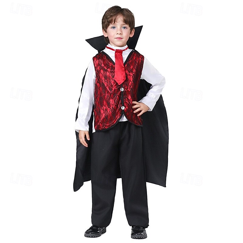 Vampire Halloween Costume Medieval Kid's Boys' Carnival Masquerade Easy Halloween Costumes Dress Up2