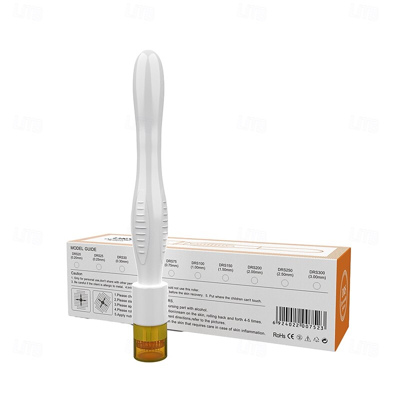 40Pins DRS Derma Stamp 0.5mm / 1.5mm Titanium Steel Microneedling Skincare For Small Areas3