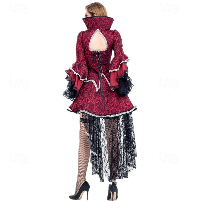 Witch Vampire Movie / TV Theme Costumes Halloween Cosplay Costume Party Costume Masquerade Walpurgis Night Outfits Cosplay Adults' Women's Masquerade Mardi Gras Performance Party Halloween Easy3