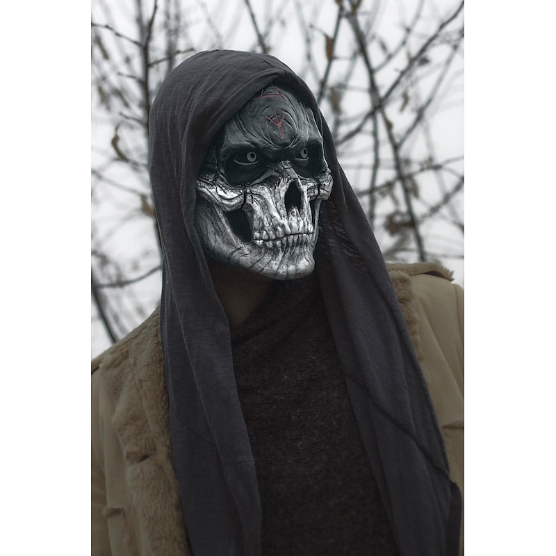 Skull Halloween Mask Halloween Props Call Of Duty Horror Scary Costume Halloween Adults' Men's Women's Halloween Carnival Mardi Gras Easy Halloween Costumes Dress Up3