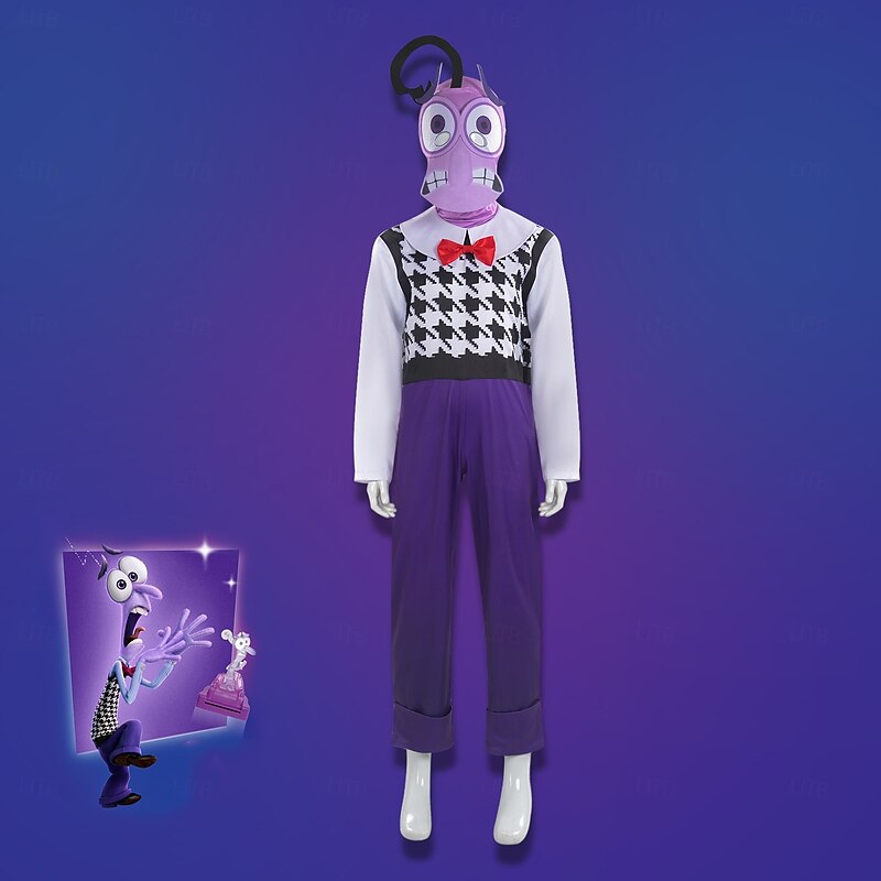 Inside Out 2 Anger Fear Outfits Costume Cosplay Movie Cosplay for Boys Girls' Kids Masquerade Dailywear4