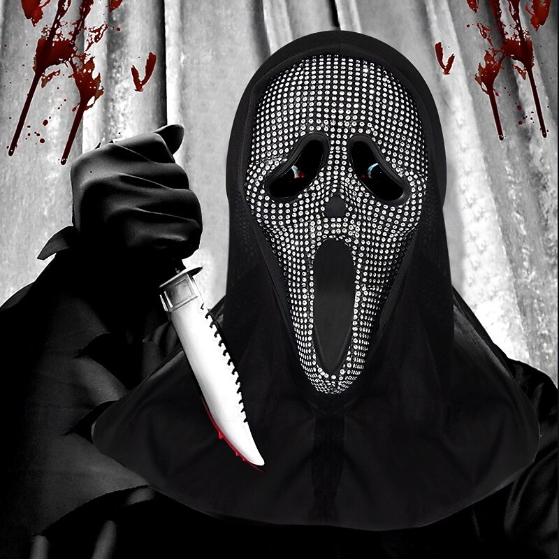 Ghost Ghostface Halloween Mask Full Head Scary Costume Adults' Men's Women's Halloween Carnival Easy Halloween Costumes Dress Up