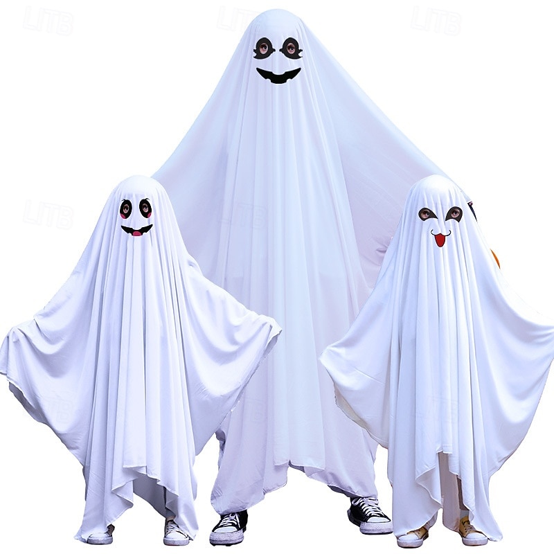 Ghost Halloween Cape Costume Scary Costume Kid's Boys' Girls' Carnival Party / Evening Easy Halloween Costumes Dress Up3
