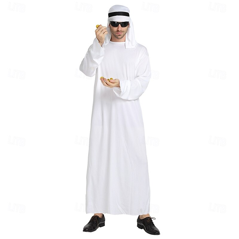 Arabian Princess Arabian Prince Halloween Dress Cosplay Costume Halloween Props Carnival Costume Cosplay Adults' Men's Mardi Gras Performance Party Halloween Easy Halloween Costumes Dress Up2
