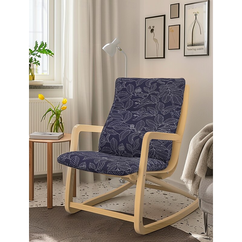 Chair Cushion Cover 100% Cotton without Pillow Floral Quilted Slipcovers POcover LITB PRIME cover 16