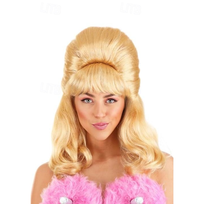 Women's Blonde Ladybot Wig Halloween Cosplay Party Wigs