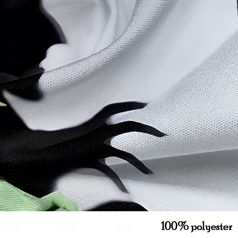 Halloween Men's Witch Halloween Costumes Dress Shirt Button Up Shirt Long Sleeve Horror Halloween Party Evening Wear Fall Winter Spring & Summer Shirt Collar Button Up 3D Print White+Black2