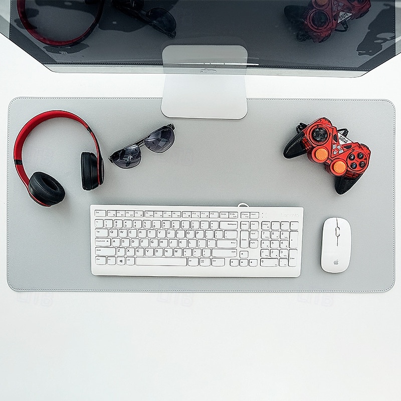Extra Large Waterproof PU Mouse Pad for Computer Office Desk Writing Desk Pad with Edge Protection