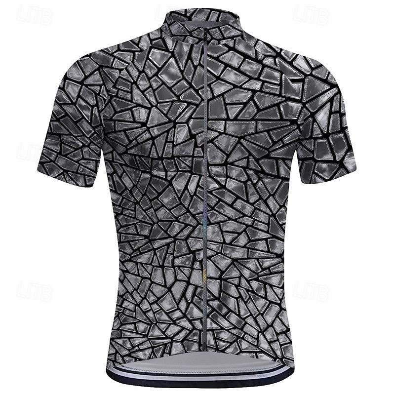 Men's Cycling Jersey Color Block Short Sleeve Bike Tee Tshirt Top with 3 Rear Pockets Mountain Bike MTB Road Bike Cycling Quick Dry Front Zipper Wicking Sports Yellow Blue Purple Clothing Apparel2