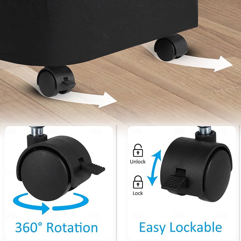 75L Slim Laundry Hamper with Wheels,Clothes Hamper for Laundry,Laundry Basket with Lid & Inner Bag,for Laundry Room, Bedroom, Dormitory Organization2