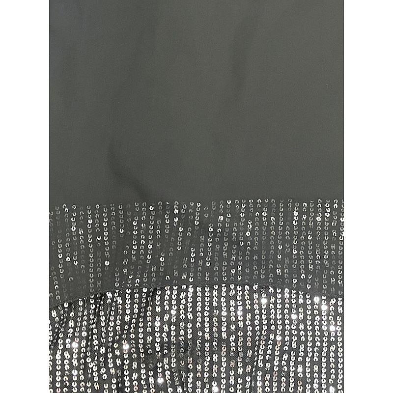 Women's Elegant Fashion Blouse Pants Trousers 3/4 Length Sleeve Round Neck Solid Color Sequins Mesh Work Daily Black Purple Brown Summer Loose Fit3