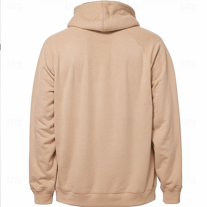 Men's Chick Hoodie Hoodies Sweatshirt Fashion Daily Long Sleeve Hooded Vacation Streetwear Light Brown Blue Pocket 3D Print Fall Winter Designer2