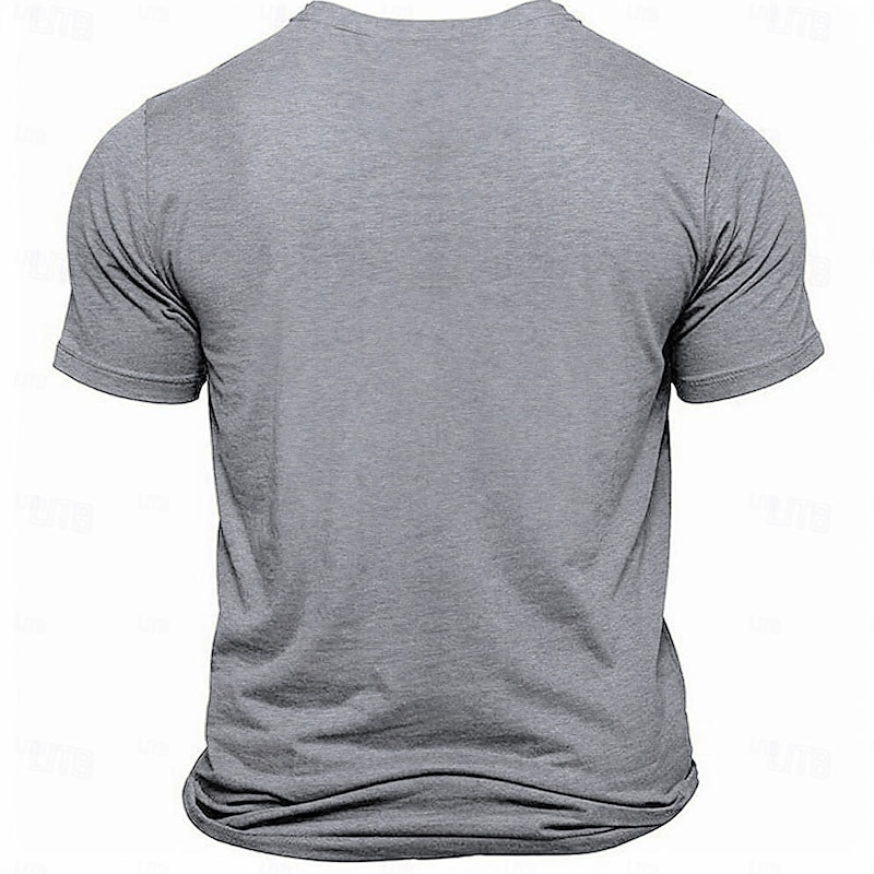 Men's Funny Letter Print T Shirt Tee Top 100% Cotton Short Sleeve Graphic Shirt Heather Gray Black Light Blue Comfortable Tee Street Sports Outdoor Fashion Designer Clothing3