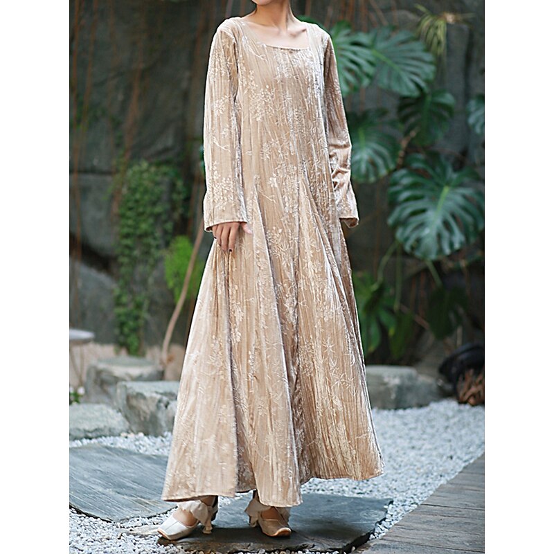 Medieval Dress Solid Color Fancy Dress Women's Celtic Viking Halloween Carnival Party / Evening Adults' Dress2