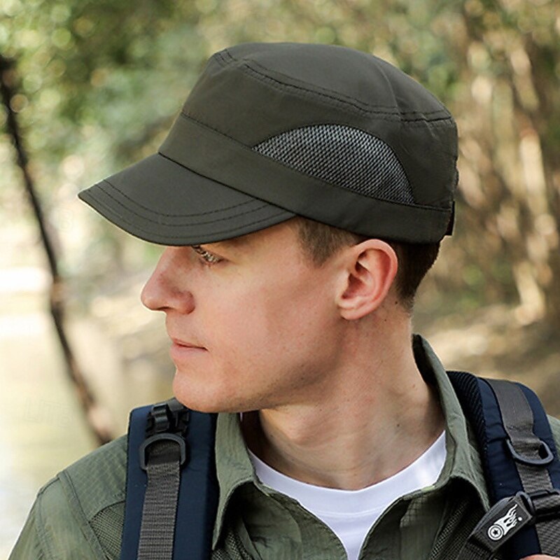 Baseball Cap Sun Hat Visor Sunscreen Breathable Summer Mesh Men's Fishing Activity4