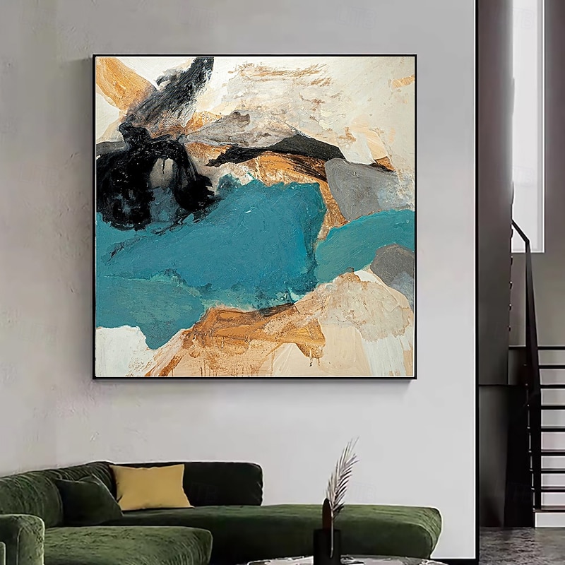 Handmade Oil Painting Canvas Wall Art Decoration Modern Abstract for Home Dance Studio Decor Rolled Frameless Unstretched Painting