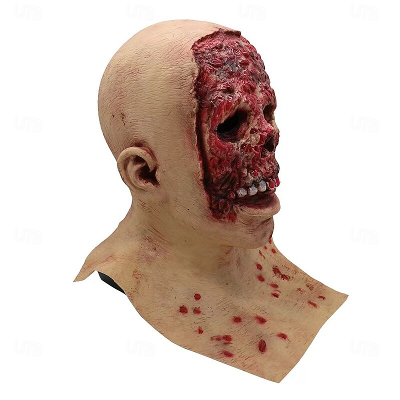 Zombie Halloween Mask Halloween Props Scary Costume Adults' Men's Women's Halloween Carnival Easy Halloween Costumes Dress Up3