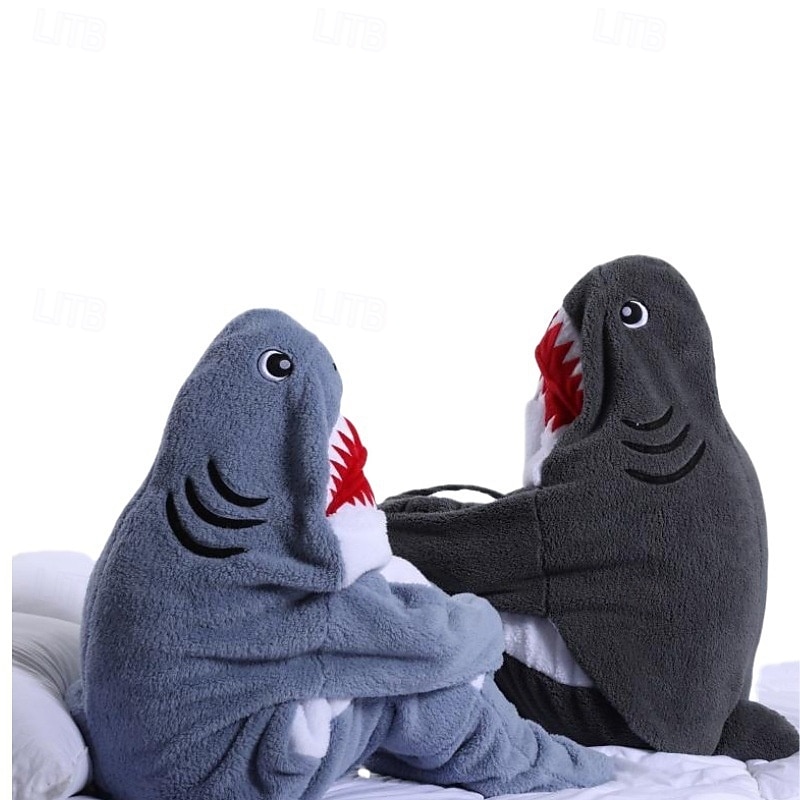 Couples Shark Halloween Group Family Costumes Sleeping Bag Kid's Adults' Unisex Funny Costume Party Home Wear Halloween Carnival Easy Halloween Costumes3