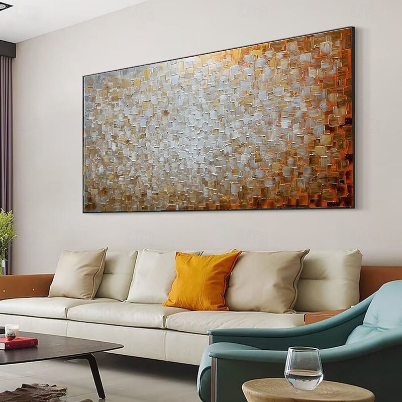 Handmade Oil Painting Canvas Wall Art Decoration Modern Abstract Texture  for Living Room Home Decor Rolled Frameless Unstretched Painting2