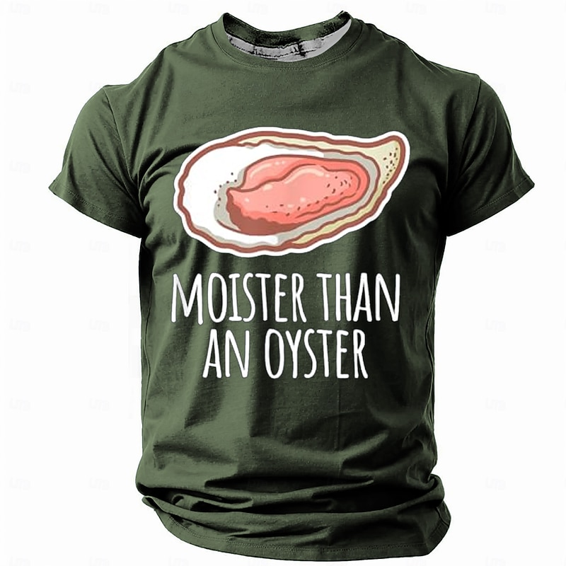 Men's Adult Humor Animal Funny Slang T shirt Short Sleeve T shirt 3D Print Crew Neck Shirt Retro Vintage Casual Street Style Sports Outdoor Holiday Going out Pink Blue Brown Spring & Summer Clothing