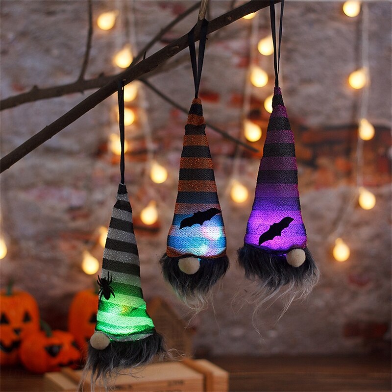 1pc Doll with Lamp Pendant Halloween Decoration Halloween Gift Party Decoration Holiday Ornaments Gift for Women Men2