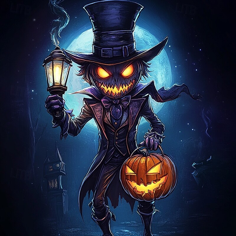 Halloween Boys' 3D Graphic Cartoon Pumpkin T shirt Tee Long Sleeve Spring Fall Fashion Basic Kids 4-12 Years Crew Neck Outdoor Casual Daily Regular Fit2