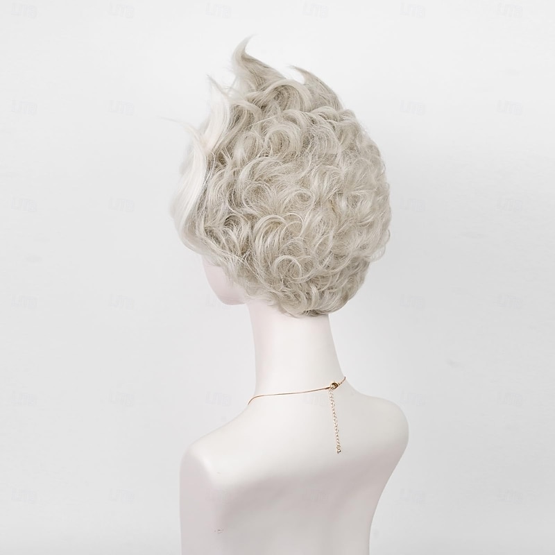 2 Tone Gray Cosplay Wig for Wicked Undersea Witch Cosplay for Women Carnival Costume Crazy Wig Hair (Only Wigs) Halloween Wigs3