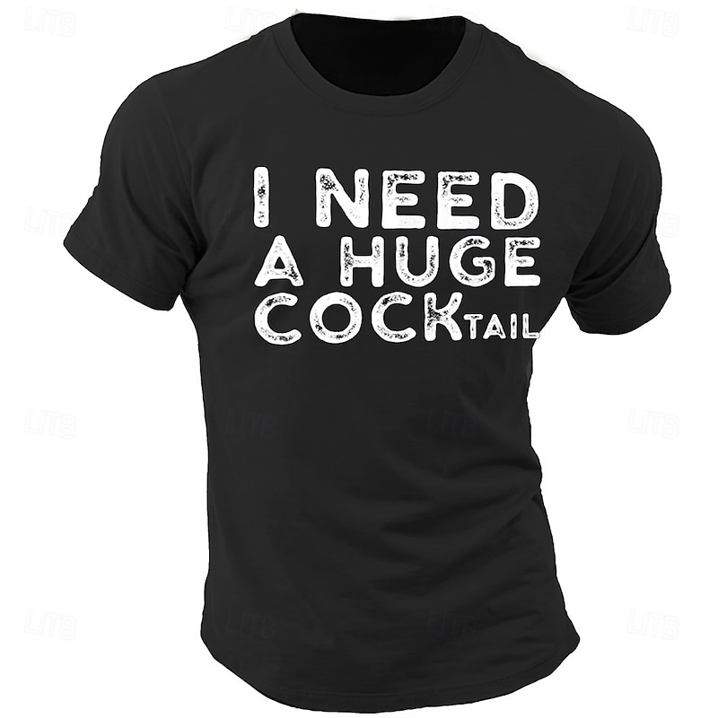 Men's Quotes & Sayings Letter Printed Funny T Shirt Tee Top 100% Cotton Short Sleeve Graphic Shirt Heather Gray Black Army Green Comfortable Tee Street Sports Outdoor Fashion Designer Clothing4