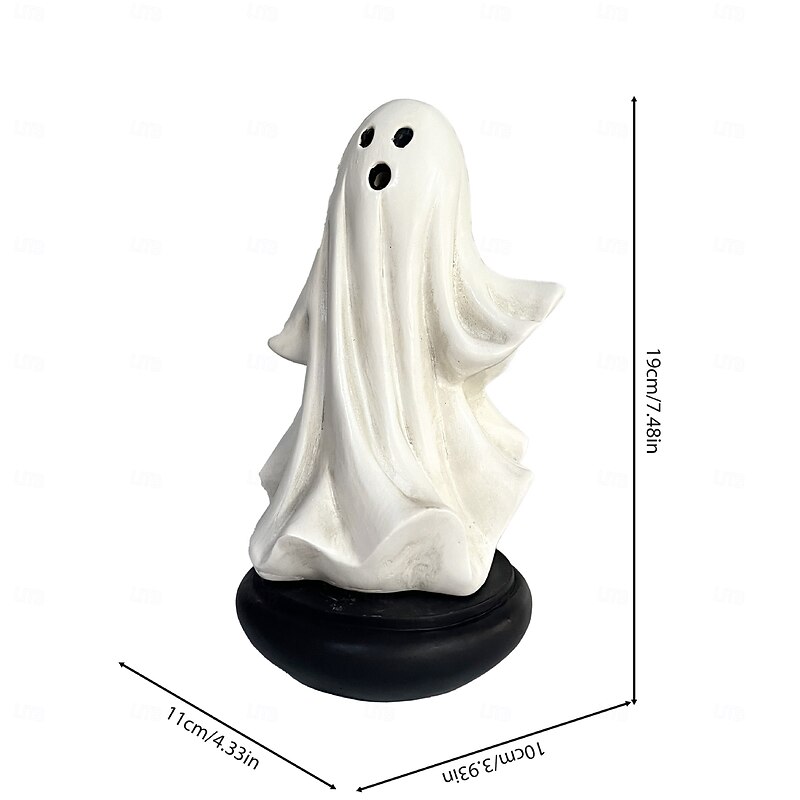19cm 7.5inch Ghost Incense Holder Halloween Ghost Incense Holder Incense Burner Decoration Gift2