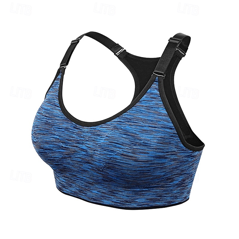Women's Padded Bra Crew Neck Weight Loss Comfortable Freedom Racerback Sleeveless Light Support Sports Camo / Camouflage Sports Bra Bra Top For Gym Workout Dance Running Slim Activewear2