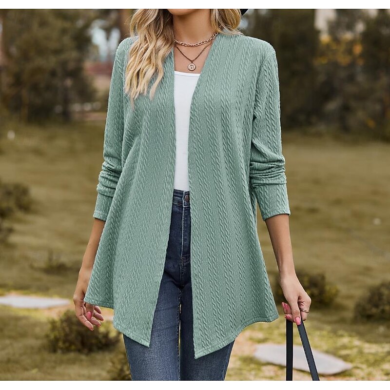 Women's Coat Party Patchwork Solid Color Windproof Fashion Loose Fit Outerwear Long Sleeve Fall Black S