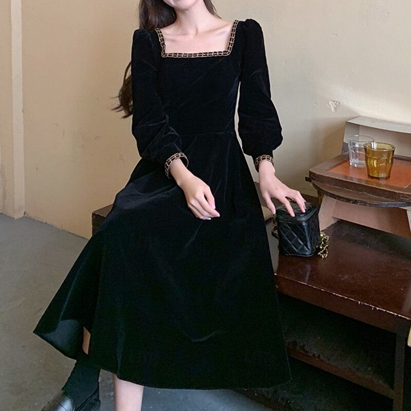 Elegant Dress Solid Color Fancy Dress Women's Carnival Masquerade Party / Evening Adults' Dress4