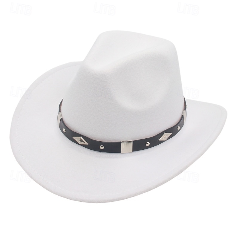 Cowboy Hat for Women Men Western Hat Straw Beach Sun Sombrero Cowgirl Hat4