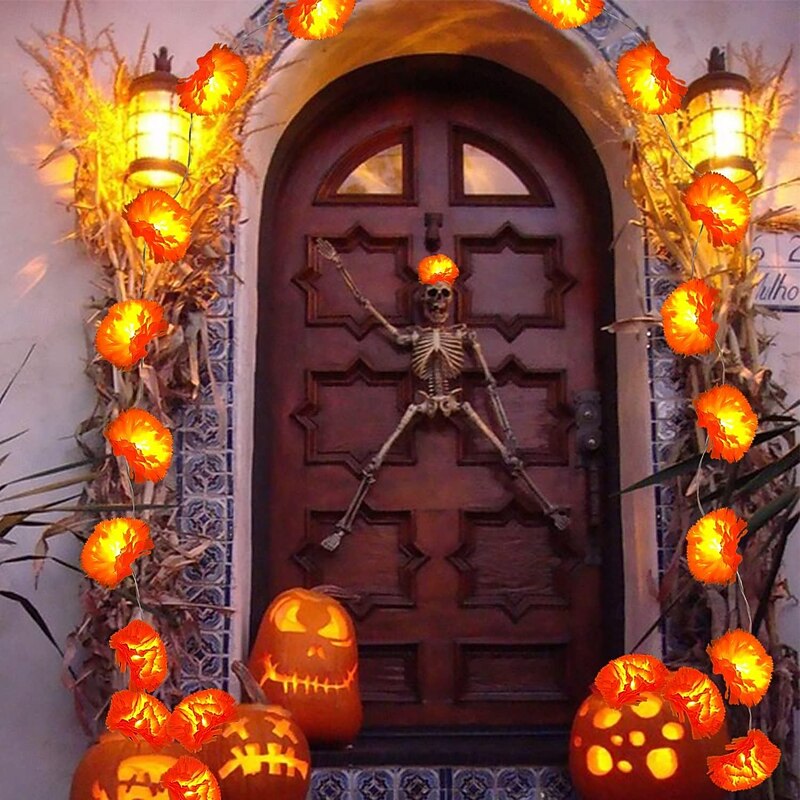 Halloween LED Fairy String Lights 1.5m 10LEDs 3m 20LEDs Battery Powered Waterproof Home Balcony Garden Halloween Party Decoration Holiday Hanging Light3