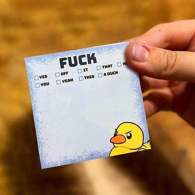 Funny Sassy Duck Sticky Notes, Funny Sticky Notes, Funny Work Stickers for Adults, Funny Stationery Note Pads, for Coworkers Friends, Office Supplies2