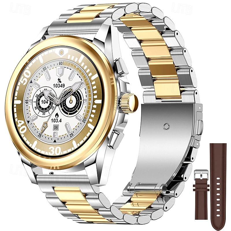 iMosi KC83 Smart Watch 1.43 inch Smartwatch Fitness Running Watch Bluetooth Pedometer Call Reminder Activity Tracker Compatible with Android iOS Women Men Hands-Free Calls Waterproof Media Control IP