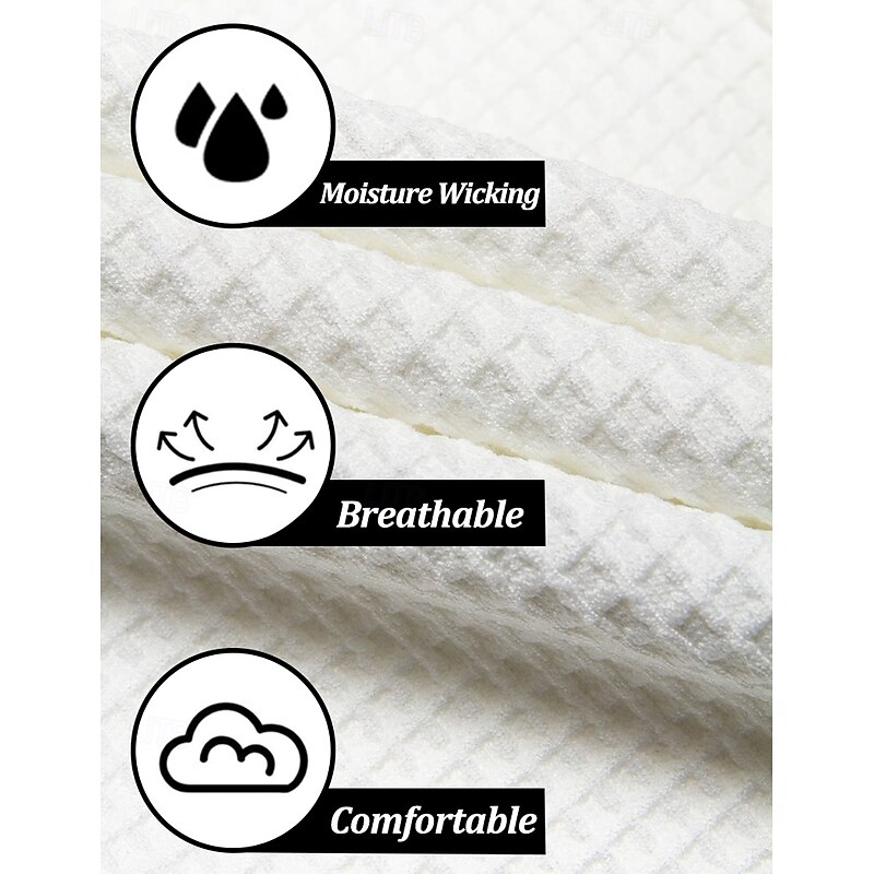 Men's Trousers Dress Pants Slacks Suit Pants Waffle Pants Front Pocket Straight Leg Plain Comfort Full Length Business Daily Holiday Fashion Chic & Modern Black White Stretchy3