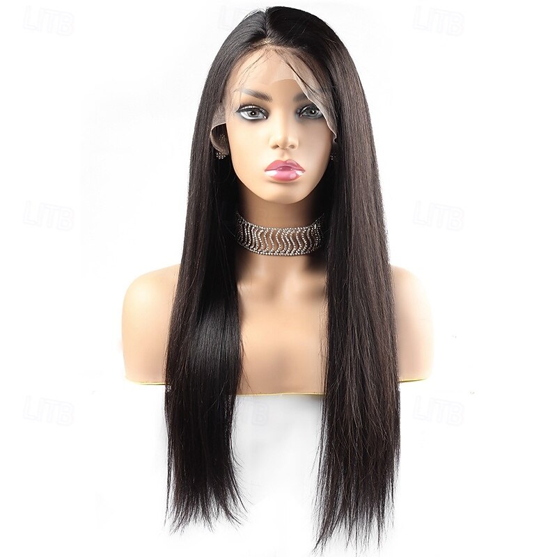 4*6 Lace Frontal Wig Transparent Lace Wig Long Straight  Human Hair Wigs 12-28Inch4