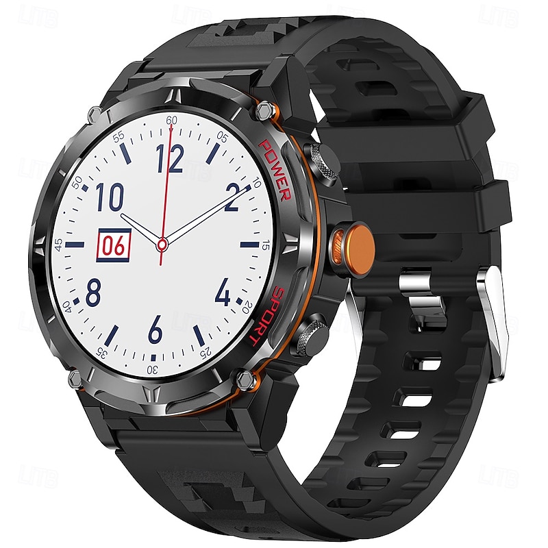 iMosi Y8 Smart Watch 1.43 inch Smartwatch Fitness Running Watch Bluetooth Pedometer Call Reminder Activity Tracker Compatible with Android iOS Men GPS Long Standby Hands-Free Calls IP 67 52mm Watch4