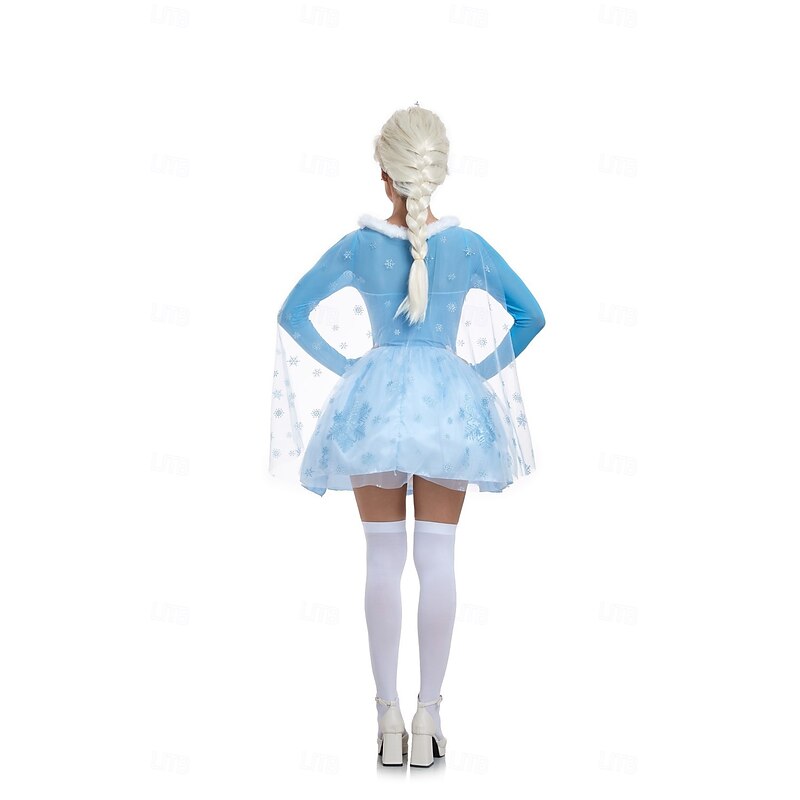 Frozen Fairy Tale Princess Elsa Dress Costume Sexy Costume Dress Up Movie Cosplay for Women's Adults Masquerade Bachelorette Party4