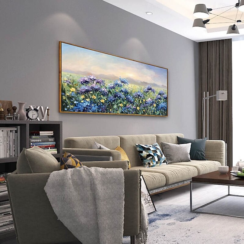 Mintura Handmade Flowers Landscape Oil Paintings On Canvas Wall Art Decoration Modern Abstract Picture For Home Decor Rolled Frameless Unstretched Painting3