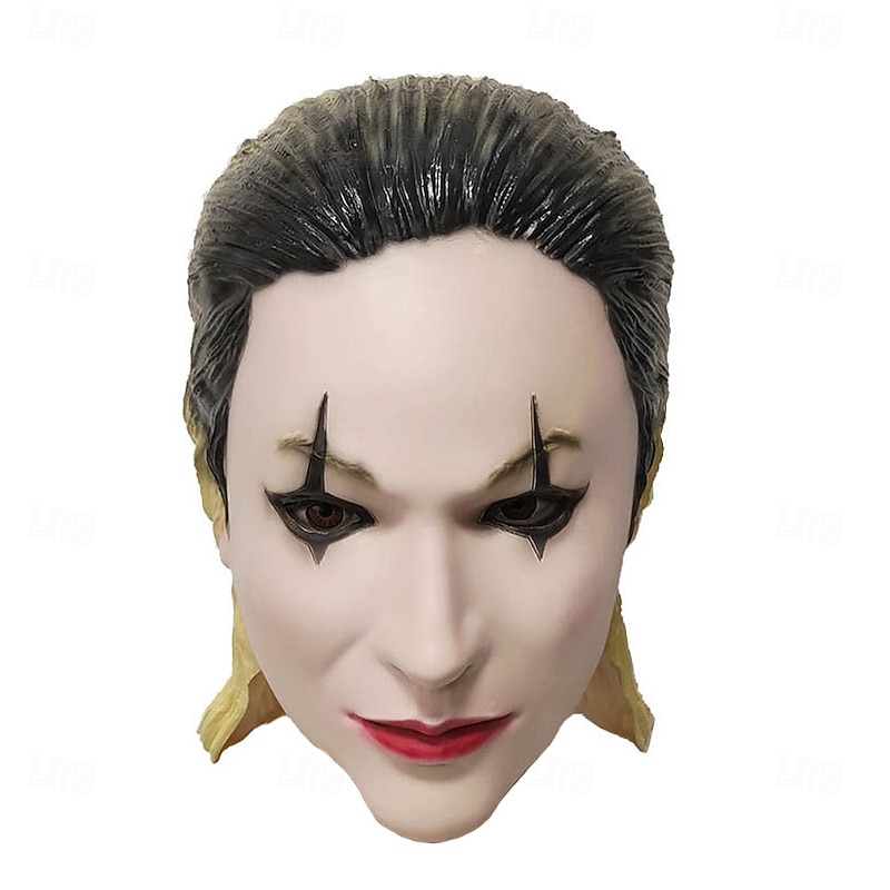Harley Quinn Clown Halloween Mask Joker: Folie à Deux Joker 2 Scary Costume Adults' Men's Women's Halloween Carnival Easy Halloween Costumes Dress Up