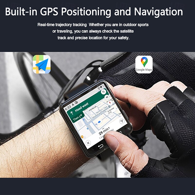 New S998 4G Smart Watch Android 11.0  MTK6739 Quad Core 3GB/32GB 2.64 HD Large Screen Smartwatch 5.0MP Dual Camera 1200mAh Google Play IP67 Android Smartwatch3