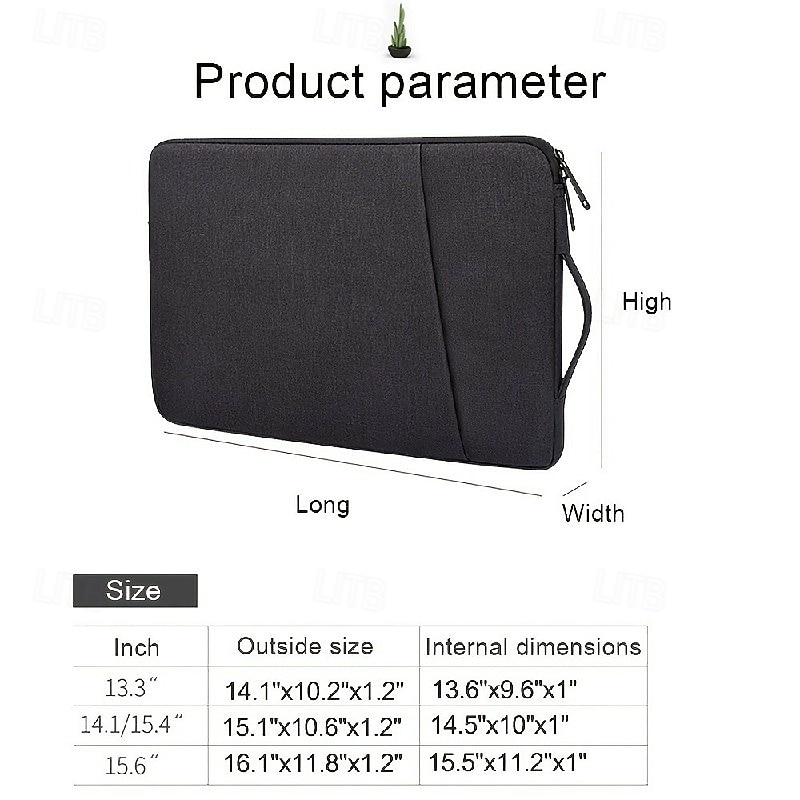 Laptop Sleeve Case with Handle for 13/14/15.6 Inch Laptop Computer Case Water-Resistant Laptop Bag2