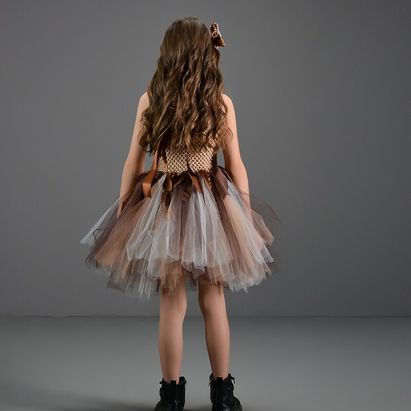 American Indian Native American Halloween Costume Tutu Dress Up Kid's Girls' Masquerade Party Easy Halloween Costumes Dress Up4