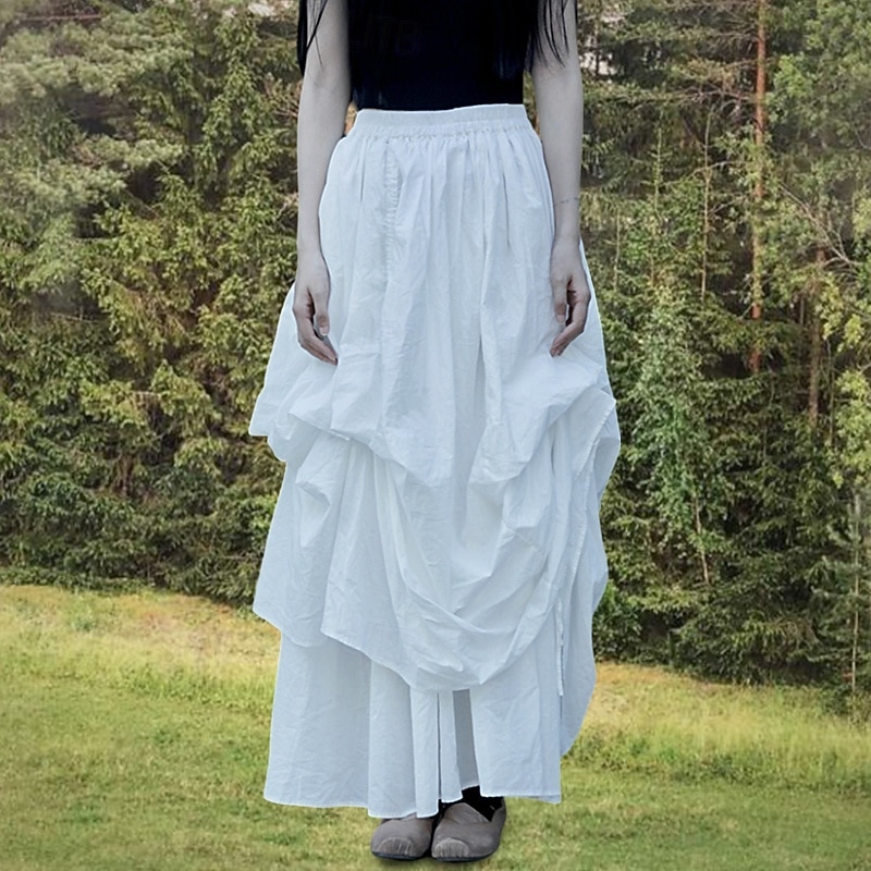 Punk & Gothic Steampunk Skirt Goth Girl Fancy Dress Women's Pirate Fantasy Steampunk Masquerade Casual Daily Adults' Skirt3