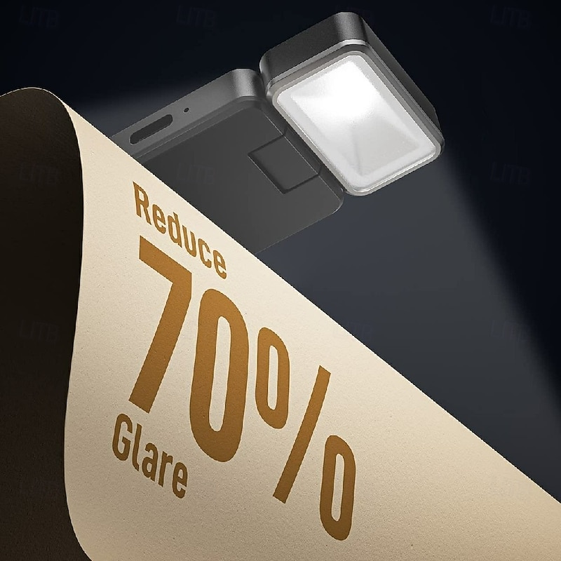 Reading Light Rechargeable Book Light for Reading Clip-on LED Bookmark Lamp with 3 Light Colors4