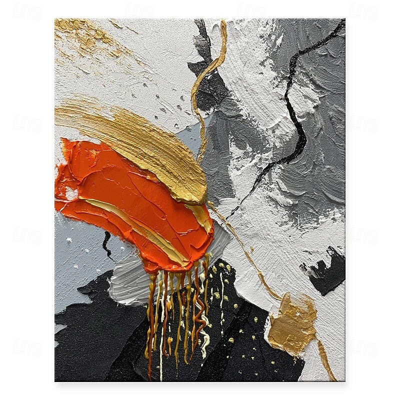 Handmade Oil Paintings Canvas Wall Art Decoration Modern Abstract Thick Oil  for Home Decor Rolled Frameless Unstretched Painting2